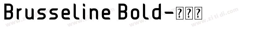 Brusseline Bold字体转换